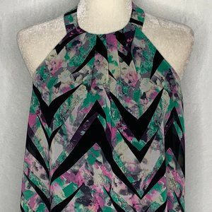 One Clothing LA Watercolor Halter Dress Tunic 1PE